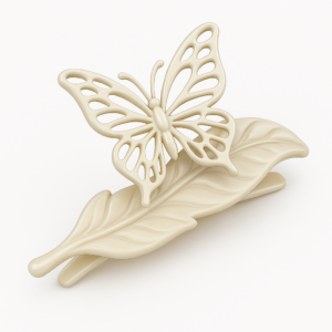 stainless steel butterfly hair clips
