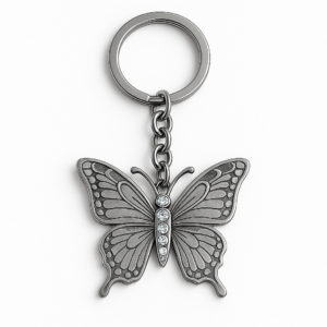 stainless steel butterfly key chain design